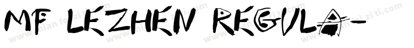 MF lezhen regula字体转换